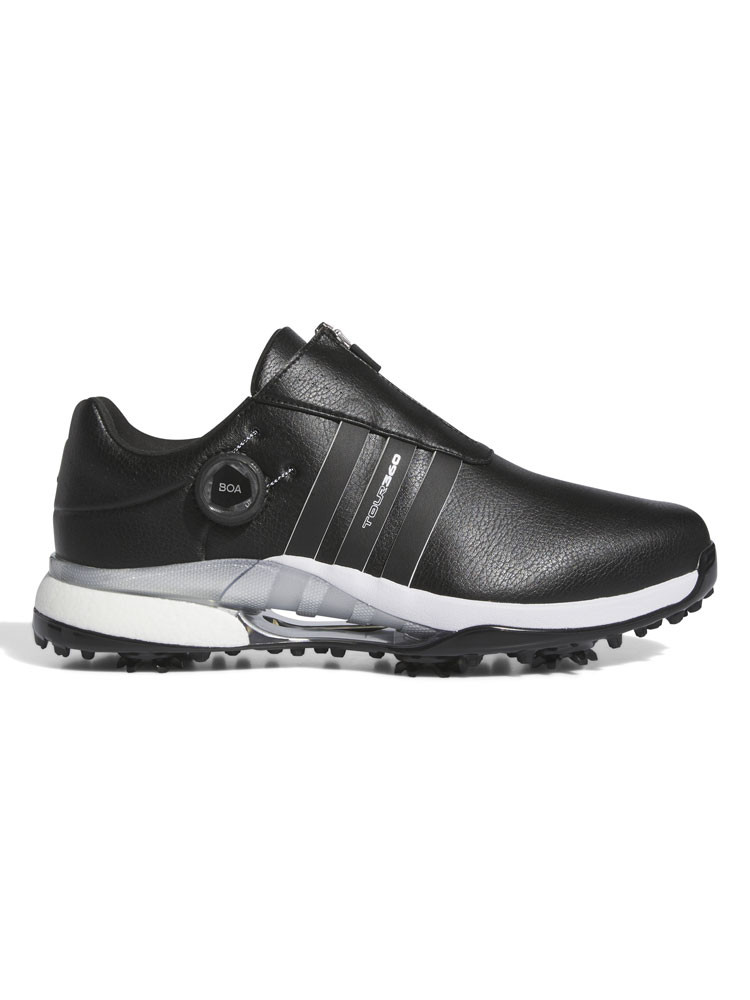 ADIDAS MEN TOUR360 BOA 24 BOOST WIDE GOLF SHOES (BLACK)